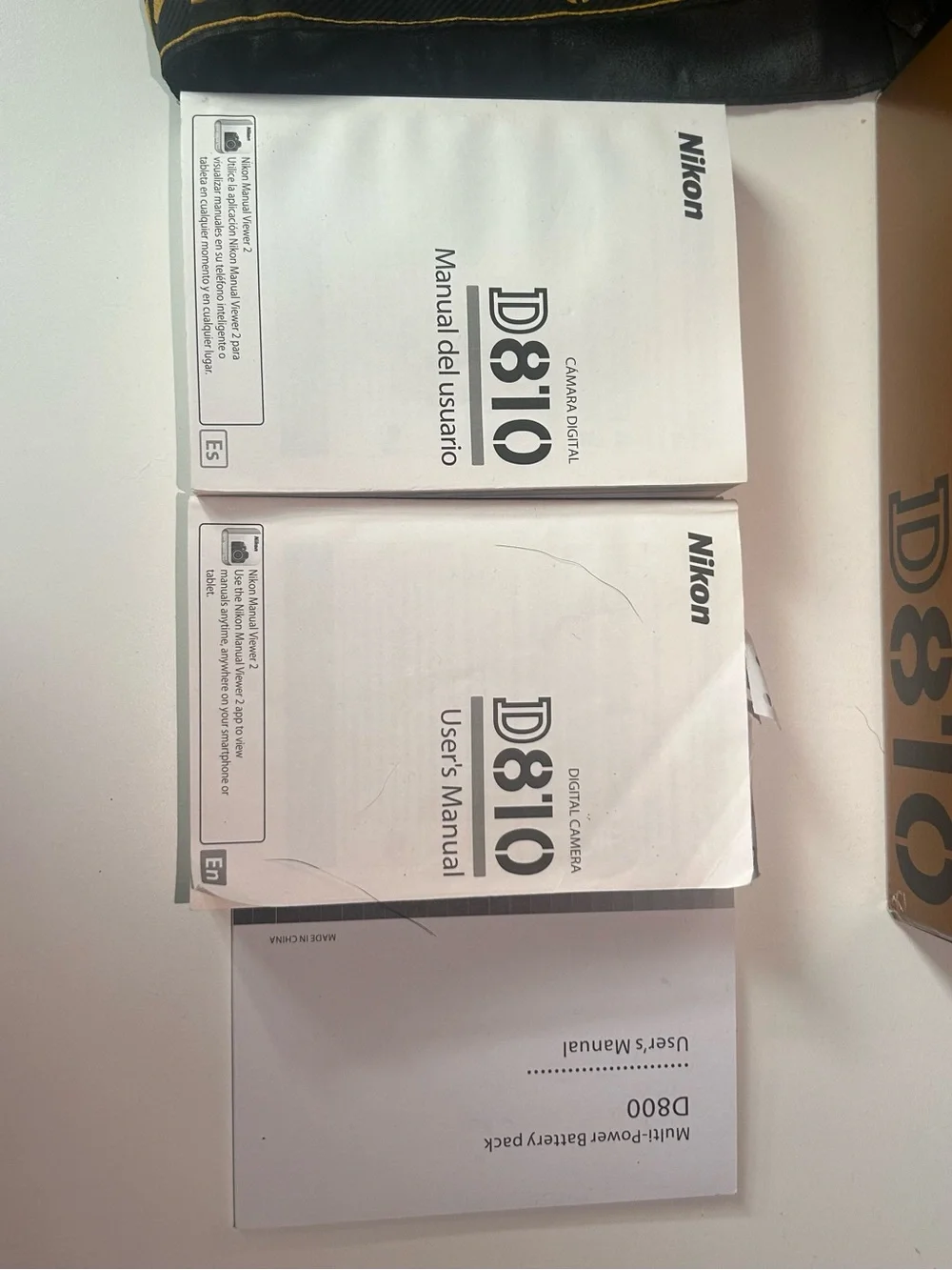 Nikon D810 DSLR with Black Body and Black Lenses
